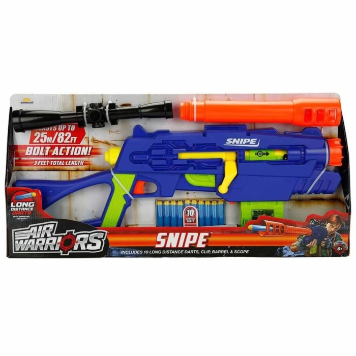 Nessiworld Air Warriors Snipe Sünger Dart Atan Oyuncak