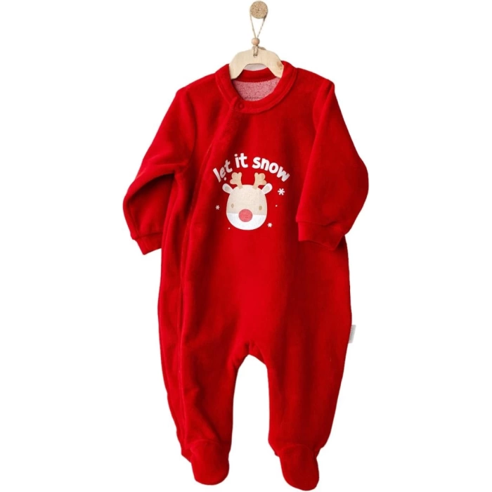 Nessiworld  Andywawa AC25332 Happy Newyear Kadife Bebek Tulum Red