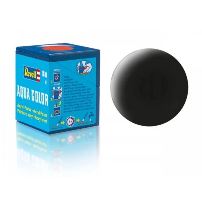 NessiWorld Aqua Color Black - Mat Boya - 18 ml