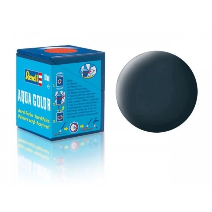 NessiWorld Aqua Color Granite Grey - Mat Boya - 18 ml