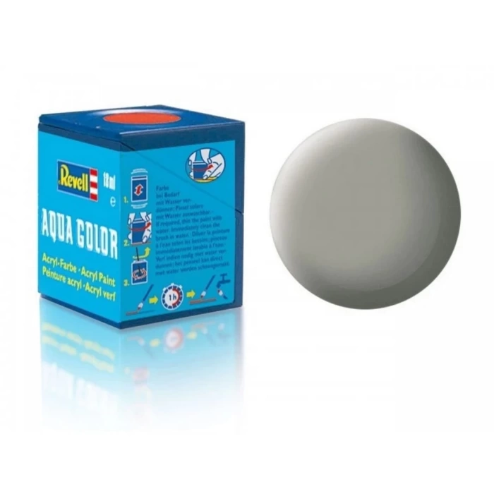 NessiWorld Aqua Color Stone Grey - Mat Boya- 18 ml