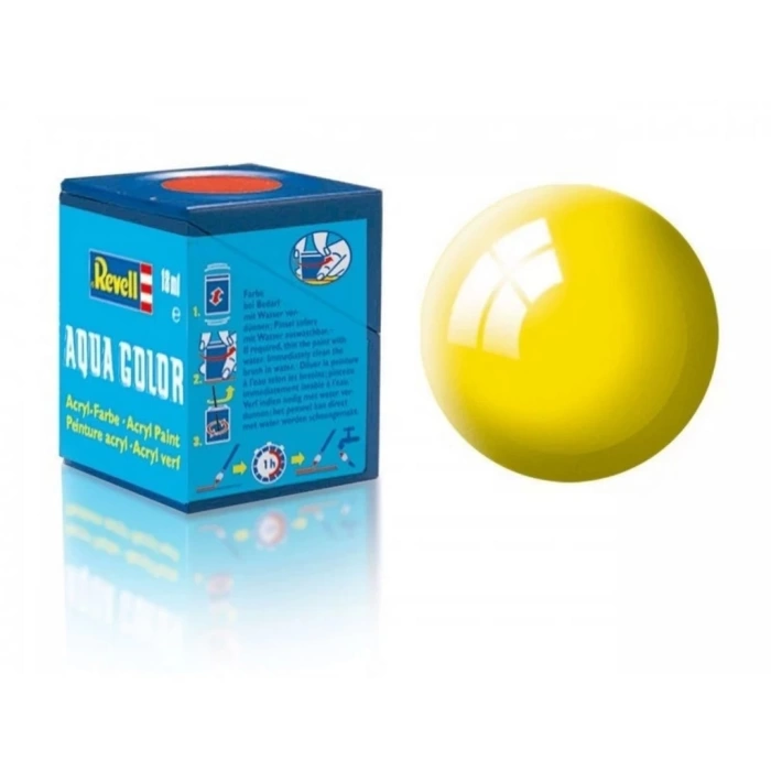 NessiWorld Aqua Color Yellow - Gloss Boya- 18 ml