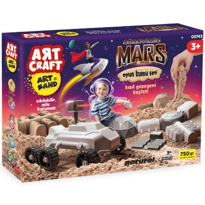 Nessiworld Art Craft Görevimiz Mars Kinetik Kum Oyun Seti 750 Gr.