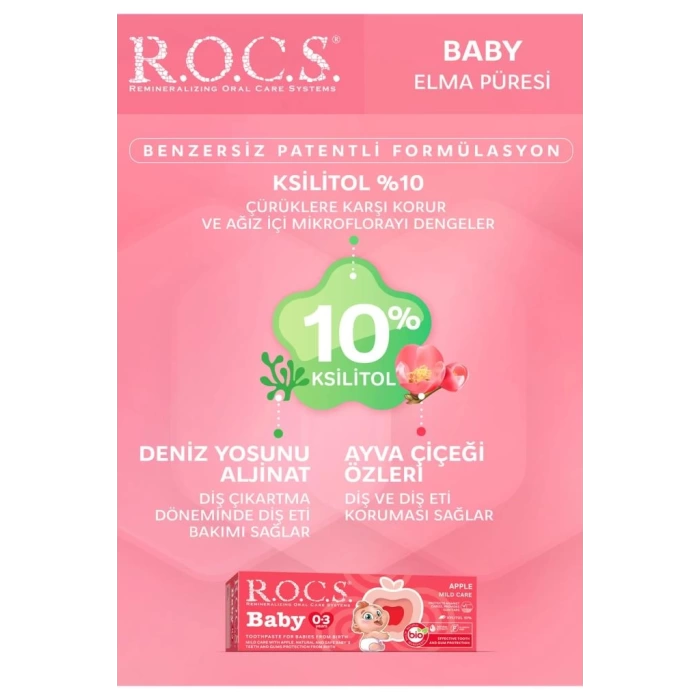 Nessiworld  .Baby Diş Macunu 35ml 0-3 Yaş Elma