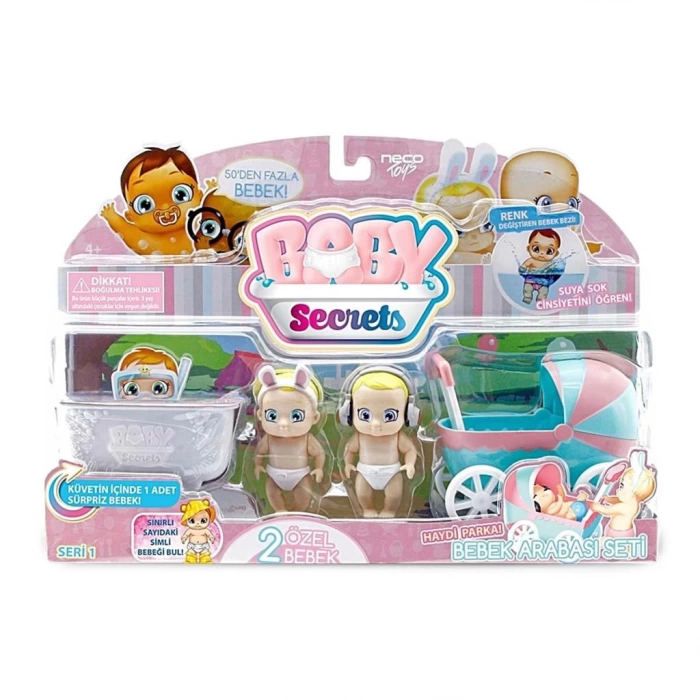 Nessiworld Baby Secrets Sürpriz Figür ve Bebek Arabası Seti