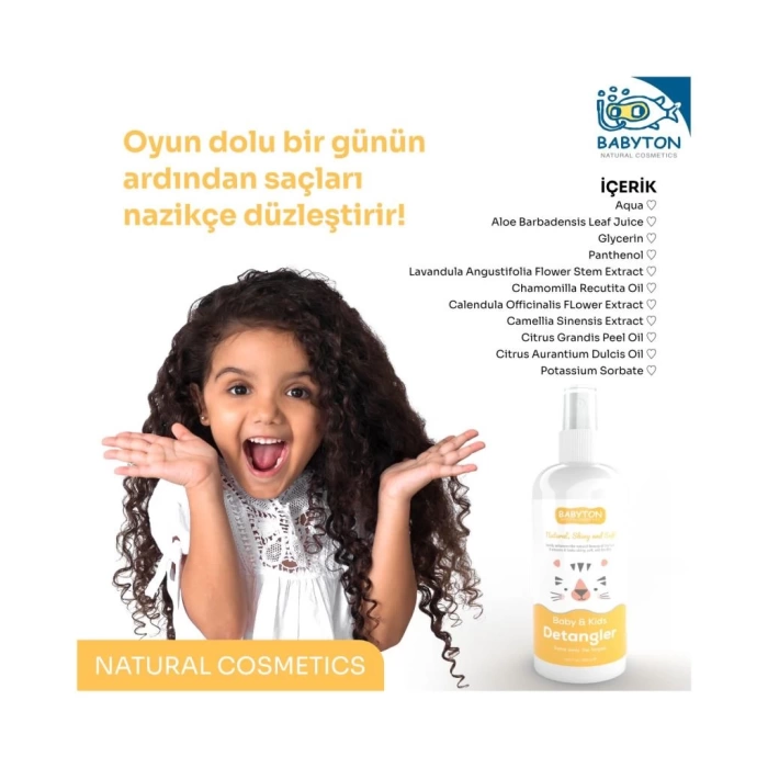 Nessiworld Babyton Bebek ve Çocuklar İçin Kolay Tarama Saç Spreyi 200 ml