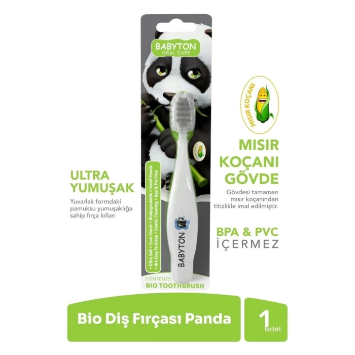 Nessiworld Nessiworld Babyton Bio Ultra Yumuşak Çocuk Diş Fırçası Panda