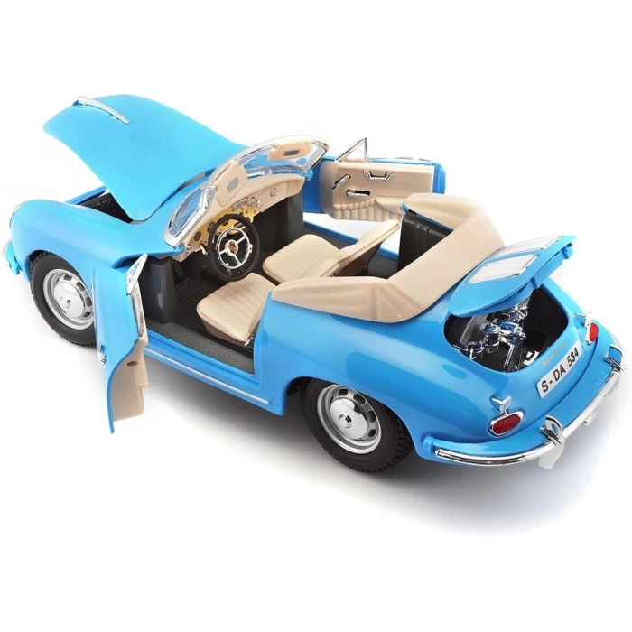 Nessiworld Bburago 1:18 Porsche 356B Cabriolet 1961 Model Araba