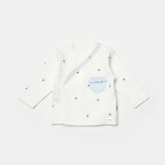 Nessiworld Bibaby Biorganic Love Floral 3 Parça Zıbın Seti 73346 Ekru Lila