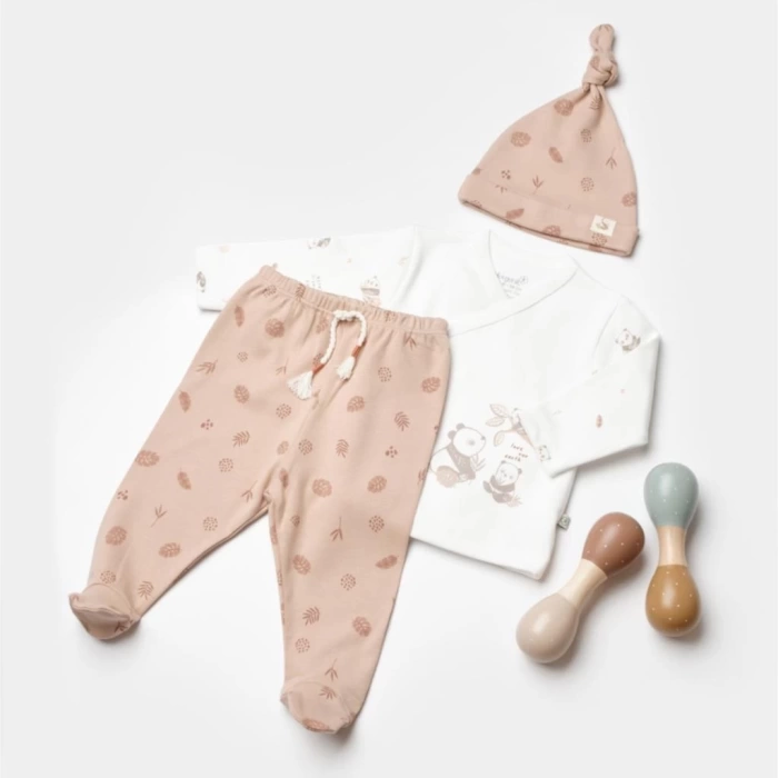 Nessiworld Nessiworld Bibaby Biorganic Love Our Earth 3 Parça Set 73345 Mocha