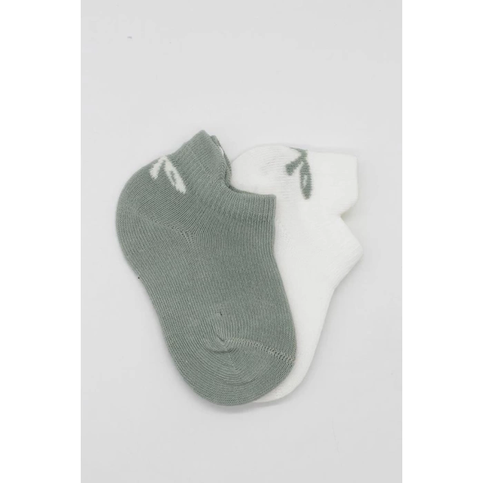 Nessiworld  Bistyle 2Li Sneakers Smile Penye Çorap BS20106 Nil Ekru
