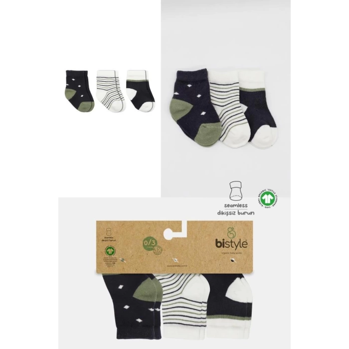 Nessiworld  Bistyle 3Lü Penye Erkek Soket Çorap BS10111 Antrasit