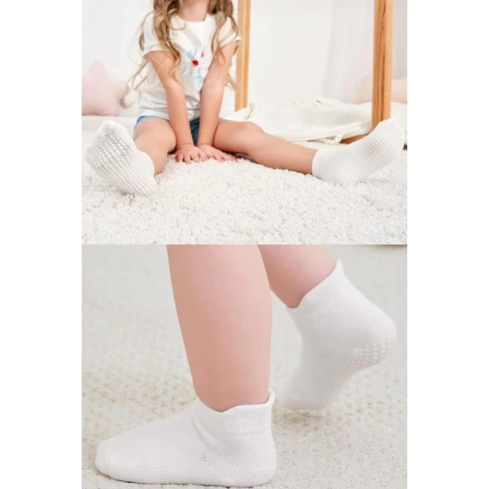 Nessiworld Bistyle 6Lı Sneakers Kaymaz Penye Çorap BS20102 Toprak