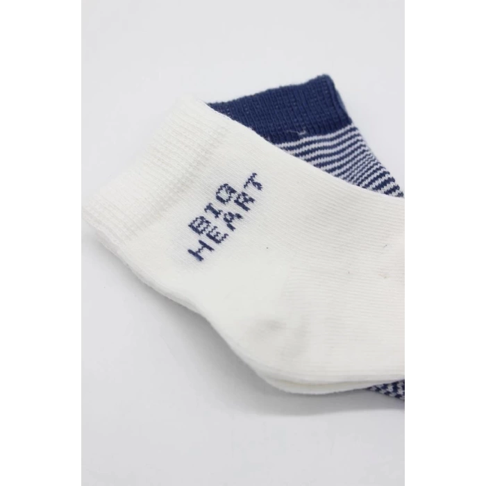 Nessiworld Bistyle Big Heart Penye Soket Çorap 2Li BS10117 Lacivert