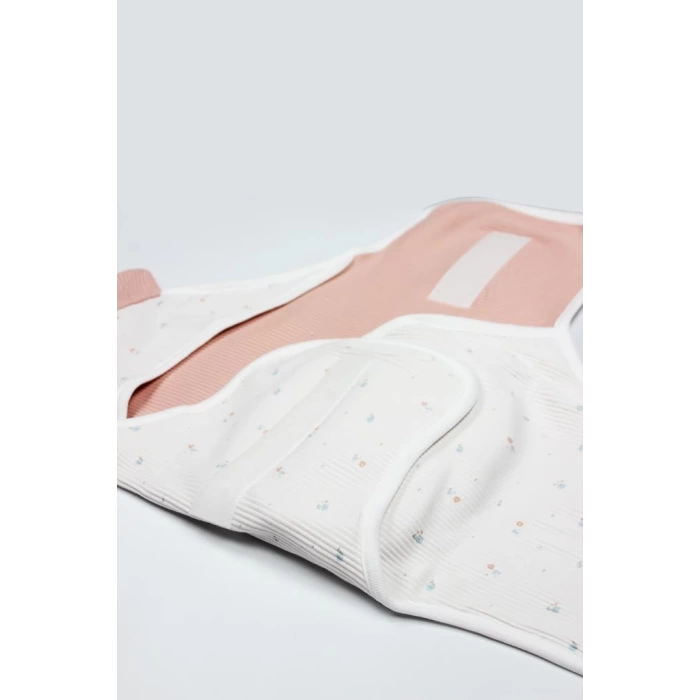 Nessiworld Bistyle Bloom White Organik Bel Destekli Kundak 75103 Ekru Gül Kurusu