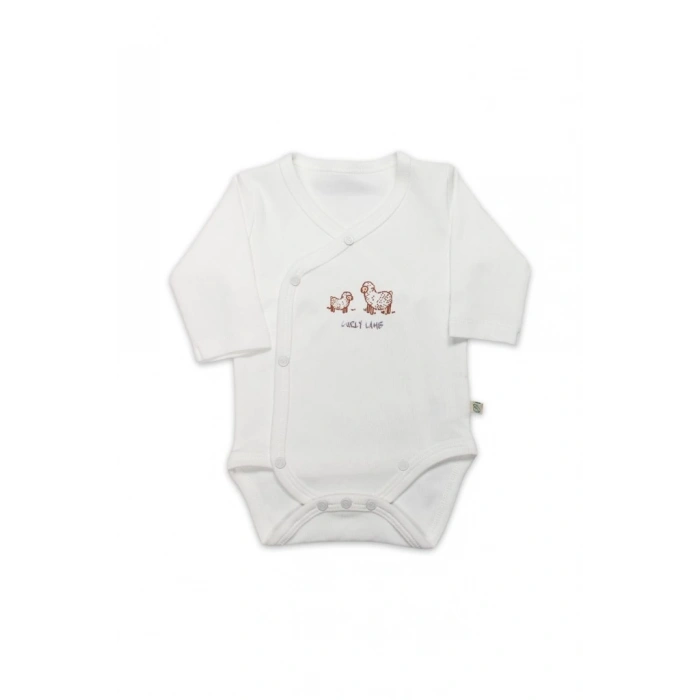 Nessiworld Bistyle Curly Lamb Uzun Kol Kravuze Body 17111 Bej Mavi Ekru