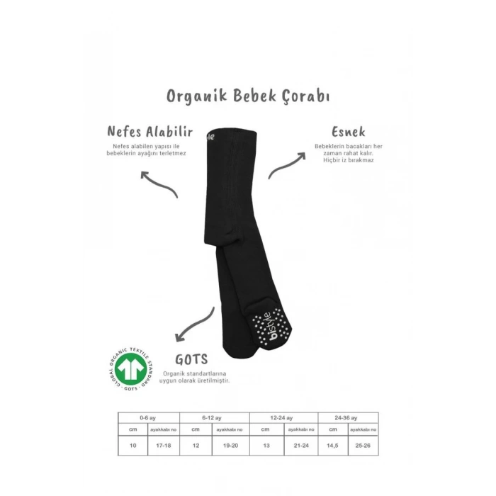 Nessiworld Bistyle Kaymaz Basic Külotlu Çorap 50501 Siyah