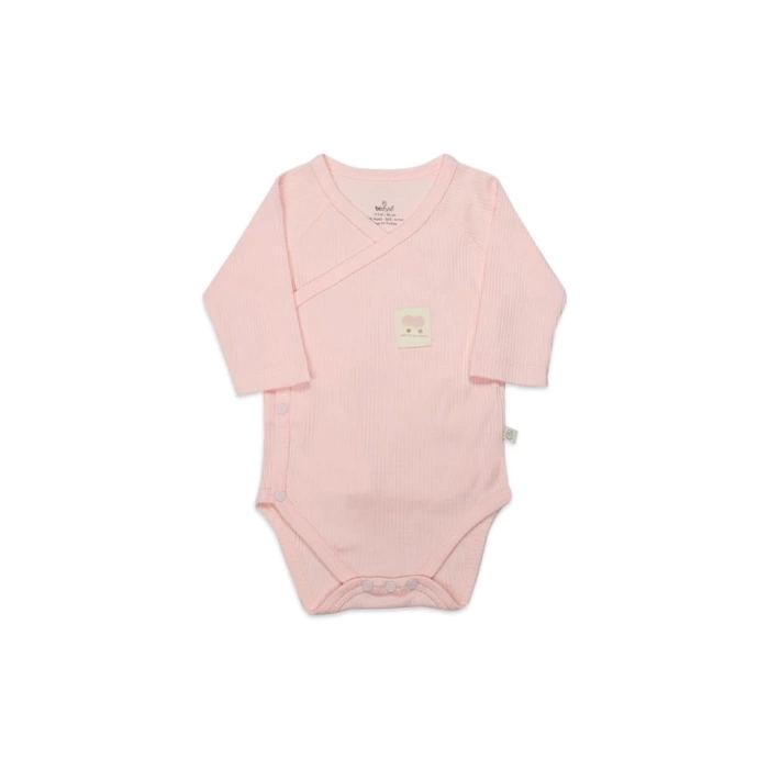 Nessiworld Bistyle Organic Modal Flying Balloons Kruvaze Uzun Kol Body BS17121 Pembe