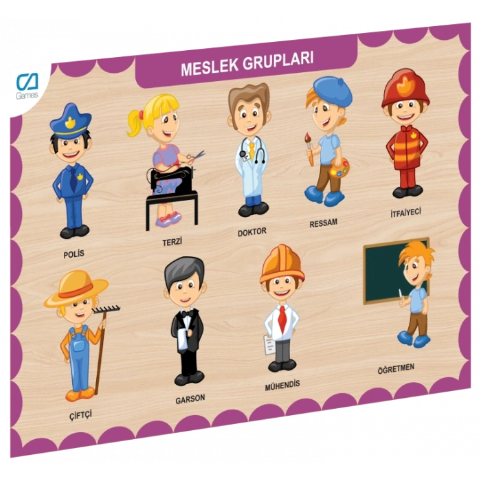 Nessiworld CAAHS-3203 CA GAMES AHŞAP MESLEK GRUPLARI BUL-TAK