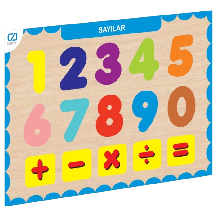Nessiworld CAAHS-3207 CA GAMES AHŞAP SAYILAR BUL-TAK