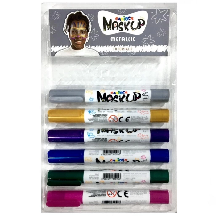 Nessiworld Carioca 6 Gr. 6 Renk Metalik Yüz Boyası 43155