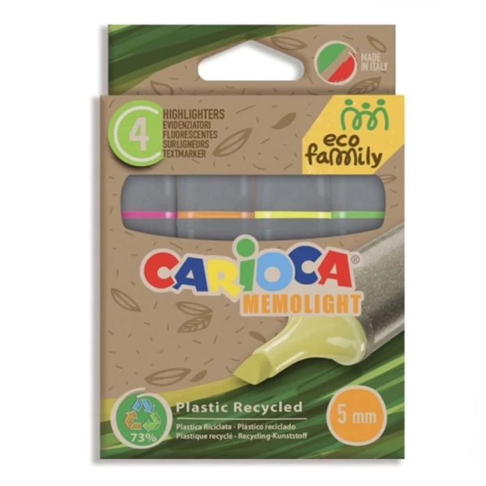 Nessiworld Carioca Eco Family Fosforlu Marker 4lü