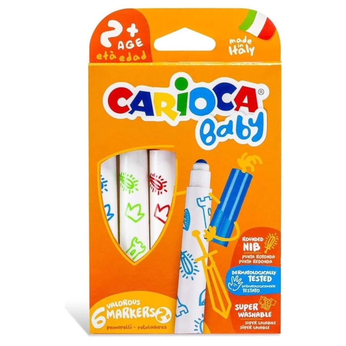 Nessiworld Carioca Jumbo Keçeli Boya Kalemi 6lı