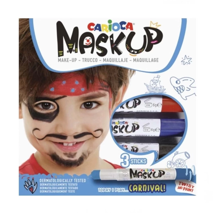 NessiWorld Carioca Mask Up Yüz Boyası 3 Renk Carnival