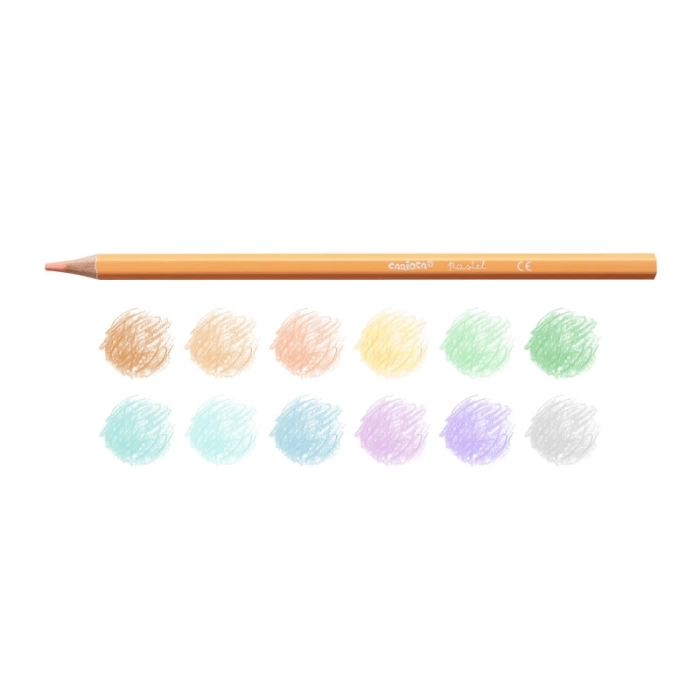 Nessiworld Carioca Pastel Renk Kuru Boya Kalemi 12Li