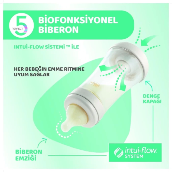 Nessiworld Chicco Perfect 5 Antikolik Biberon PP 150 ml Unisex