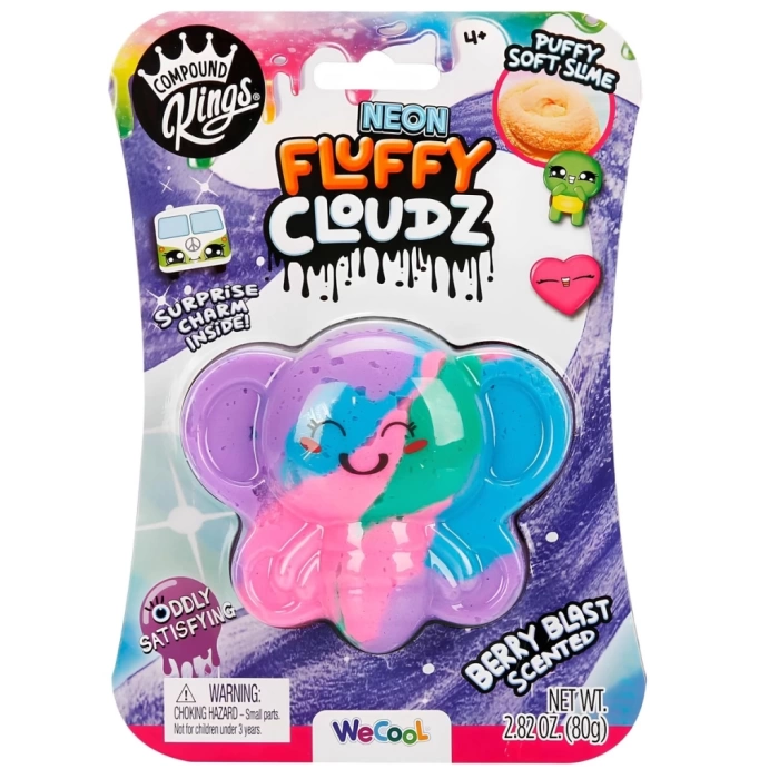 Nessiworld Compound Kings Neon Fluffy Cloudz Butterfly Slime 11315