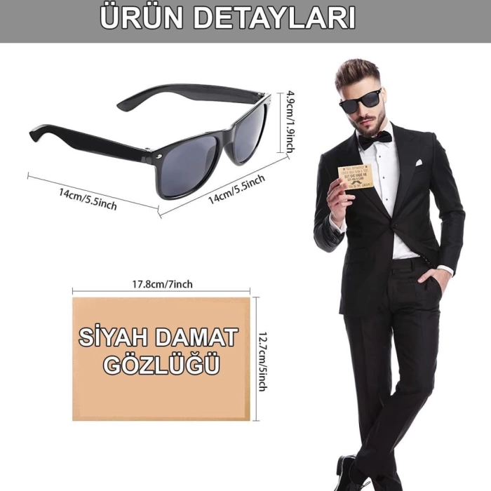 Nessiworld Damat Gözlüğü – Düğün ve Bekarlığa Veda Partisi Aksesuarı