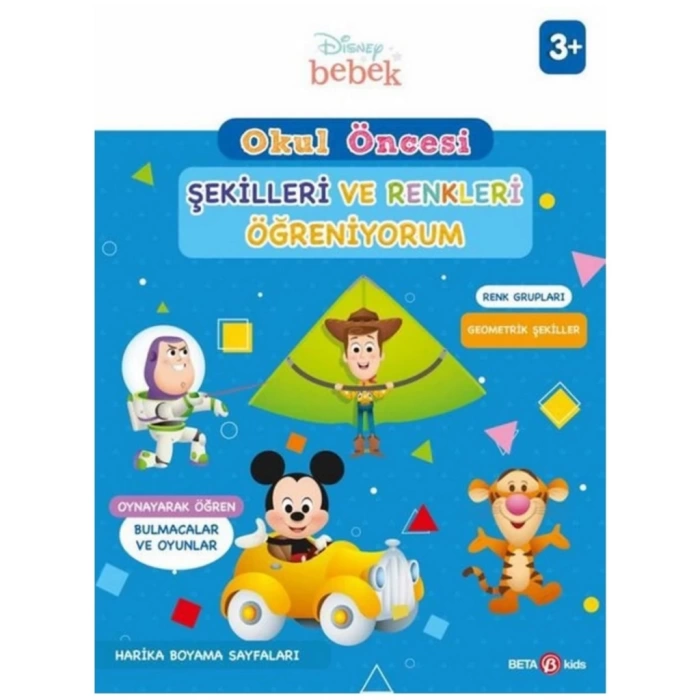 Nessiworld Disney Eğitsel Okul Öncesi Şekilleri ve Renkleri Öğreniyorum