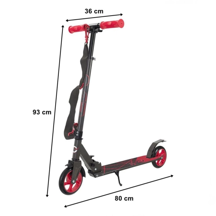 Nessiworld Evo Flexi 2 Tekerlekli Scooter Kırmızı