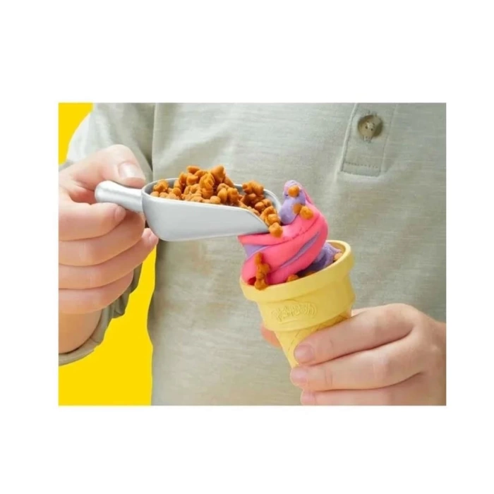 Nessiworld G0028 Play-Doh Gökkuşağı Dondurma Makinesi Oyun Seti+3 yaş