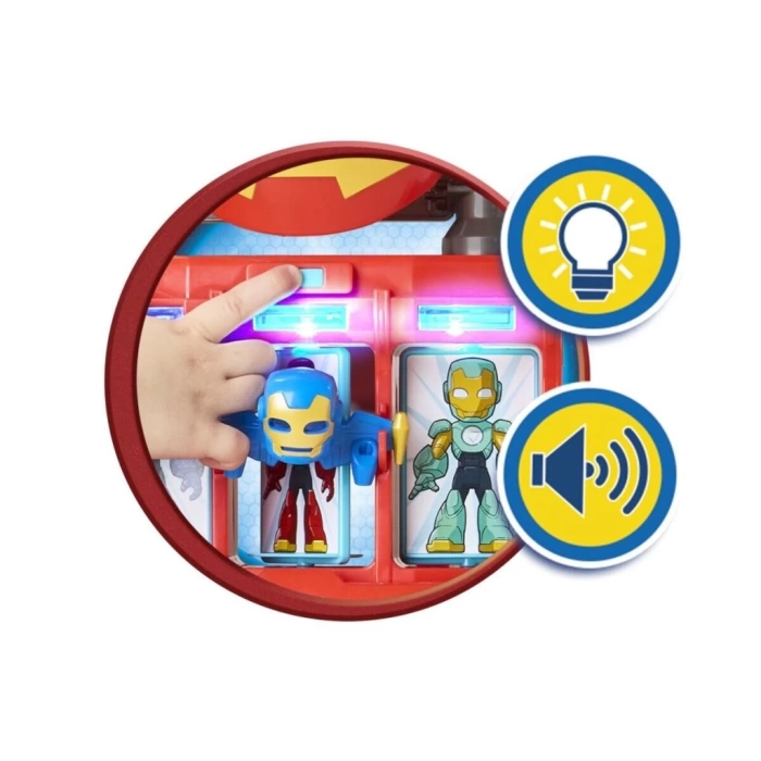Nessiworld G1259 Iron Man and his Awesome Friends Iron Quarters Oyun Seti