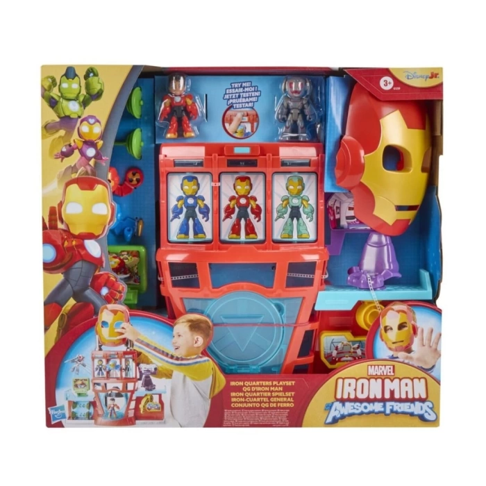 Nessiworld G1259 Iron Man and his Awesome Friends Iron Quarters Oyun Seti