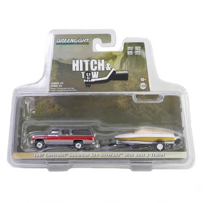 Nessiworld Greenlight 1/64 1987 Chevrolet Suburban K20 Silverado