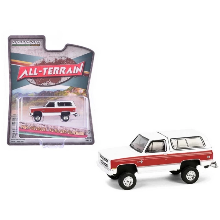 Nessiworld Greenlight 1/64 All-Terrain Series 16- 1984 Chevrolet K5 Blazer Silverado