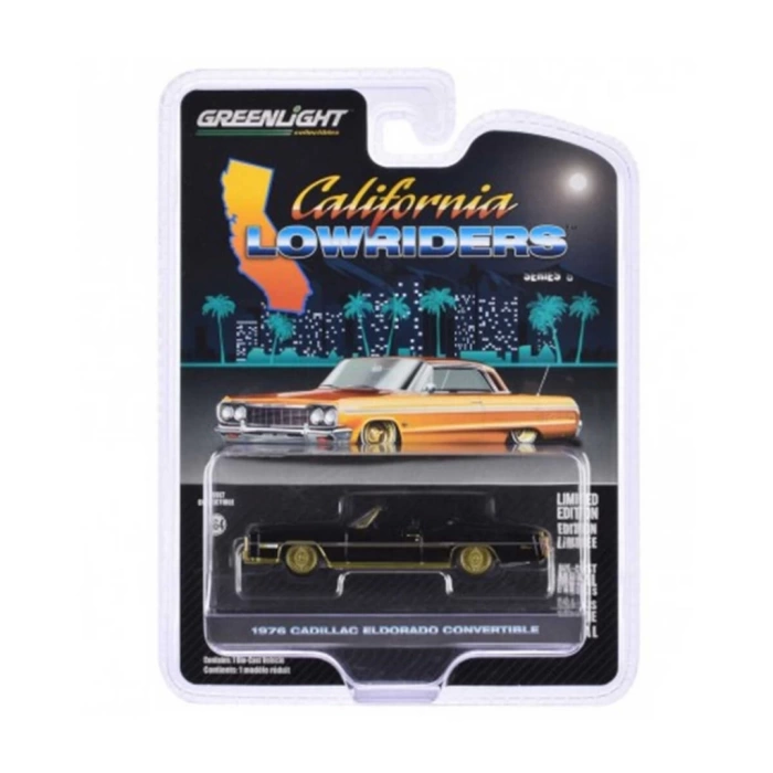Nessiworld Greenlight 1/64 California Lowriders Series 6- 1976 Cadillac Eldorado Convertible