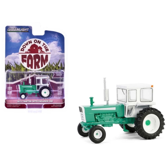 Nessiworld Greenlight 1/64 Down on the Farm Series 9- 1973 Tractor with Enclosed Cab