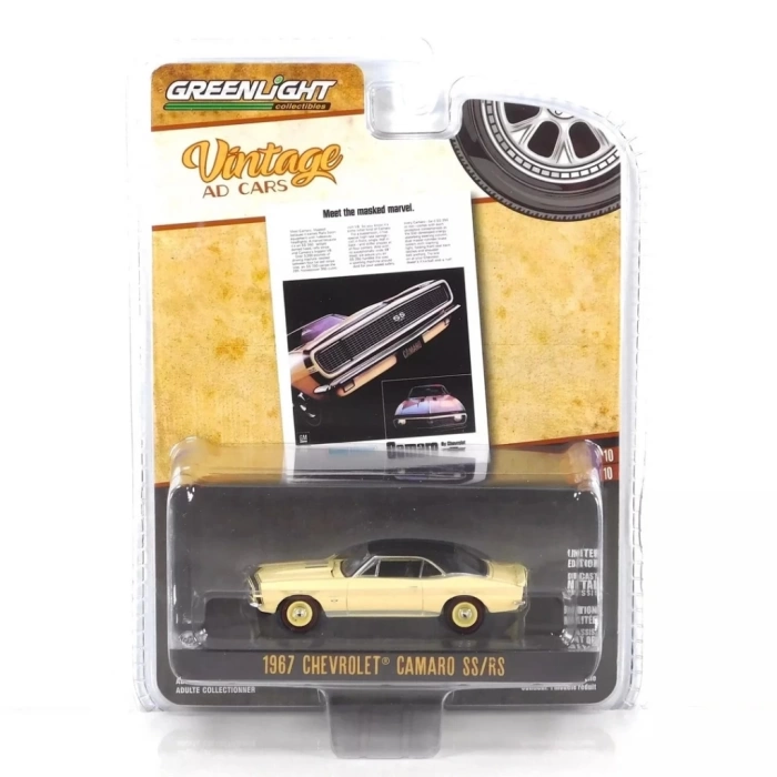 Nessiworld Greenlight 1/64 Vintage Ad Cars Series 10- 1967 Chevrolet Camaro SS/RS