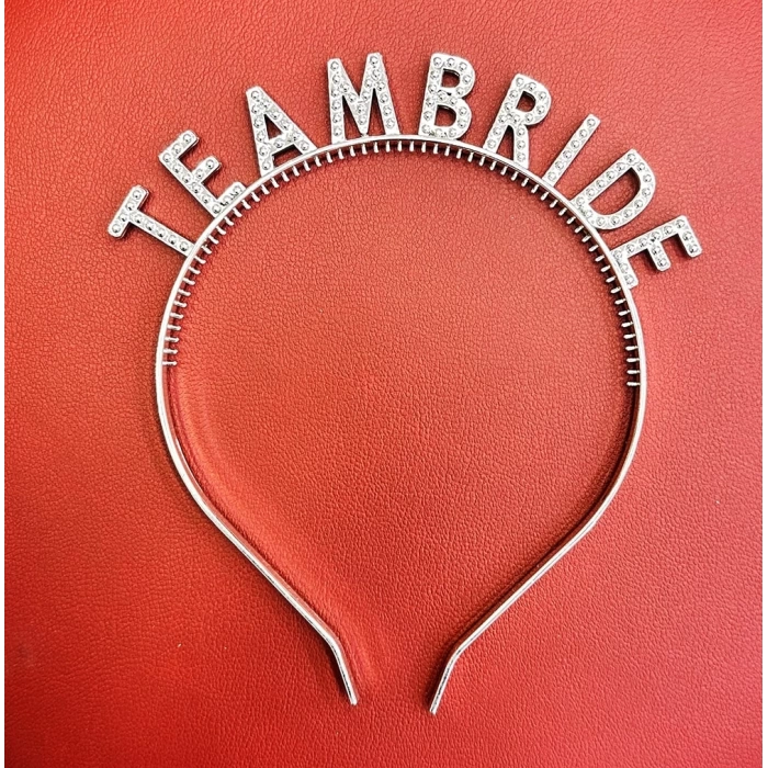 Nessiworld  Gümüş Renk Team Bride Taç Plastik – Gelin ve Nedime Tacı