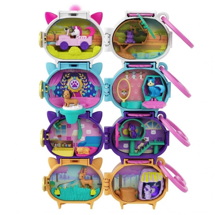 Nessiworld  GYV99 Polly Pocket Çantaya Takılabilen Mini Oyun Setleri