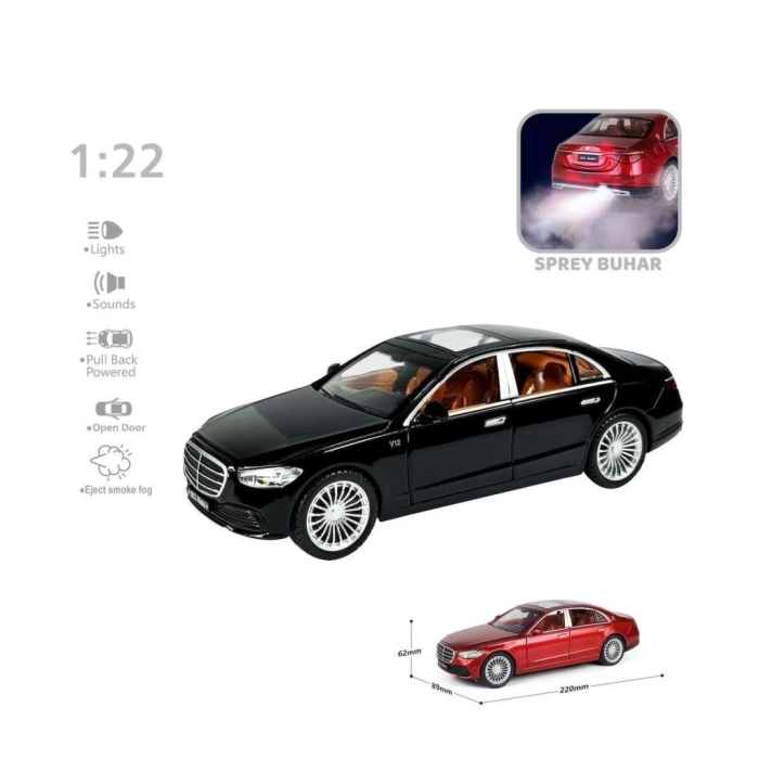Nessiworld HCL-513 Sesli Işıklı Buharlı Mrs Araba 1:22 -Vardem Oyuncak