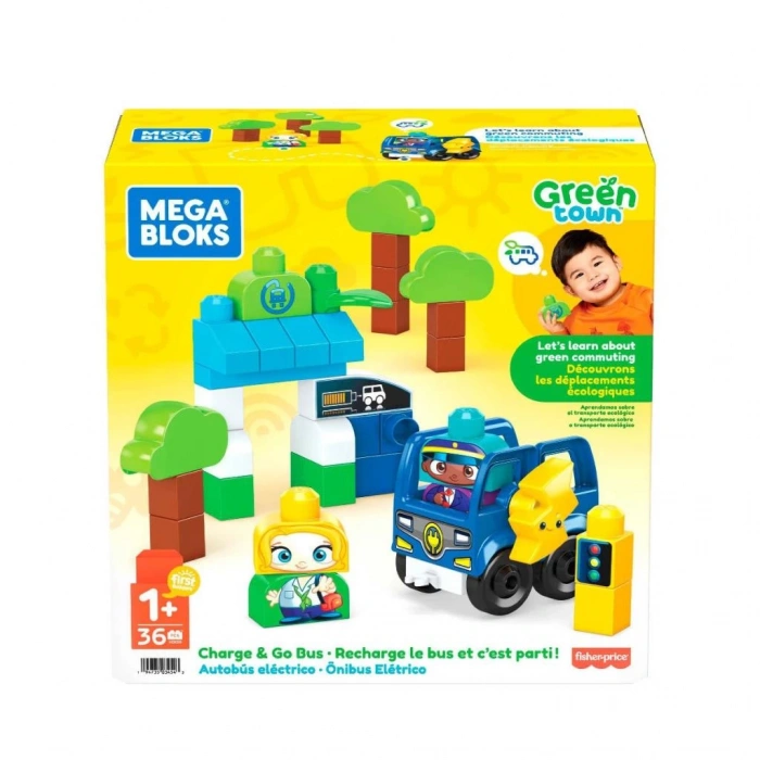 Nessiworld HDX90 MEGA BLOKS® Doğa Dostu Otobüs Seti 36 parça +1 yaş