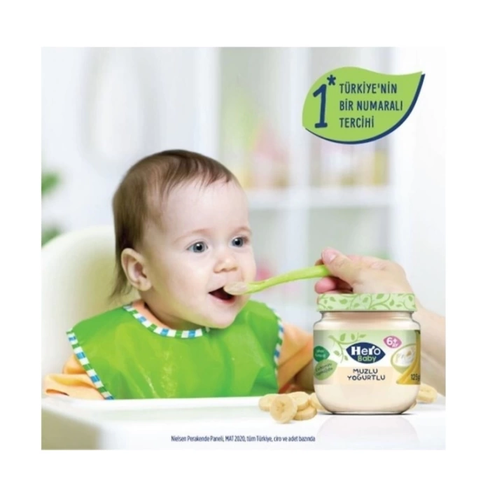 Nessiworld Hero Baby Muzlu Yoğurtlu Kavanoz Mama 120 Gr