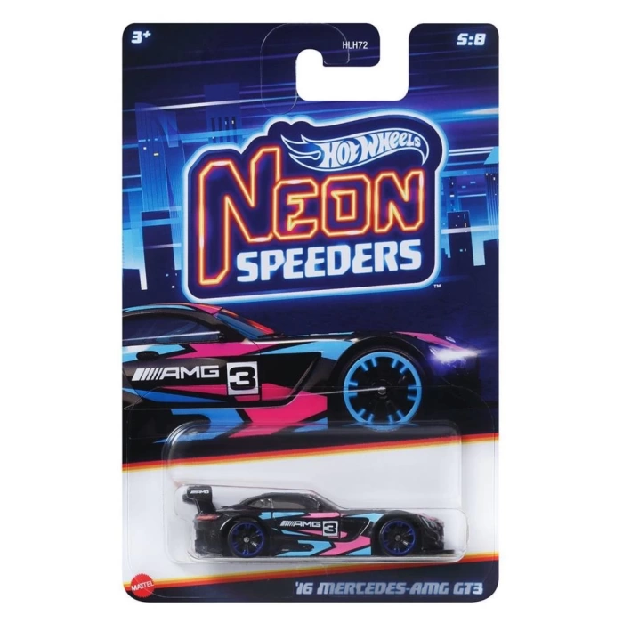 Nessiworld HLH72 Hot Wheels Neon Yarışlar Temalı Arabalar