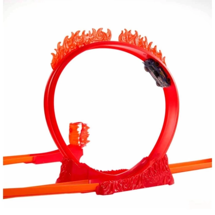 Nessiworld HMC04 Hot Wheels Track Builder Alev Temalı Akrobasi Seti