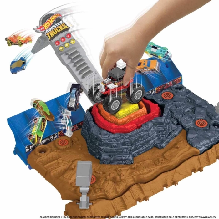 Nessiworld Hot Wheels Monster Trucks Muhteşem Çarpışma Arenası Oyun Seti HNB96